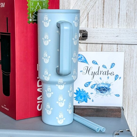 Simple Modern Trek Tumbler Snowman ⛄ 40oz NEW in Box - Picture 2 of 8